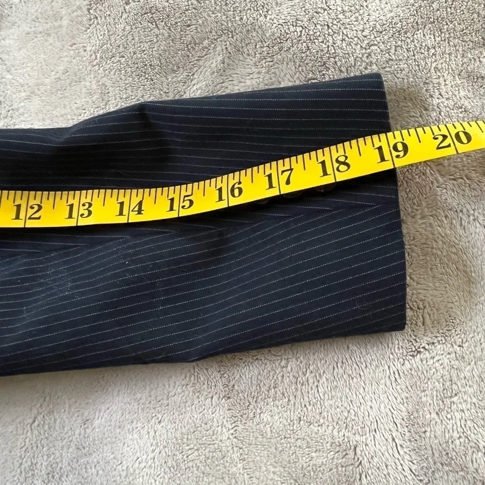 Lauren Ralph Lauren Navy Blue Pinstriped Suit Jacket Blazer Boys Size 10R